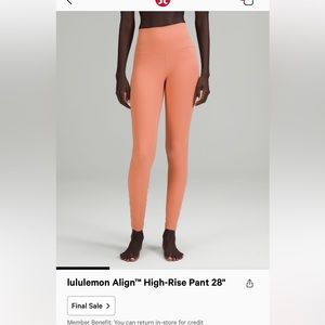 Lululemon Align Hi-Rise 28”